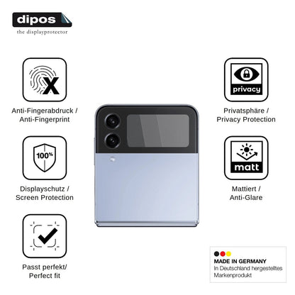 Blickschutzfolie für Samsung Galaxy Z Flip4 5G Aussenseite matt Schutzfolie Privacy