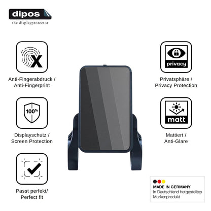 Blickschutzfolie für Sharplace Digitalanzeige 81F matt Schutzfolie Privacy
