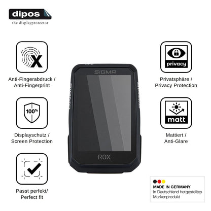 Blickschutzfolie für Sigma ROX 4.0 Endurance matt Schutzfolie Privacy