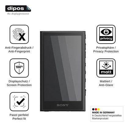 Blickschutzfolie für Sony Walkman NW-A306 matt Schutzfolie Privacy