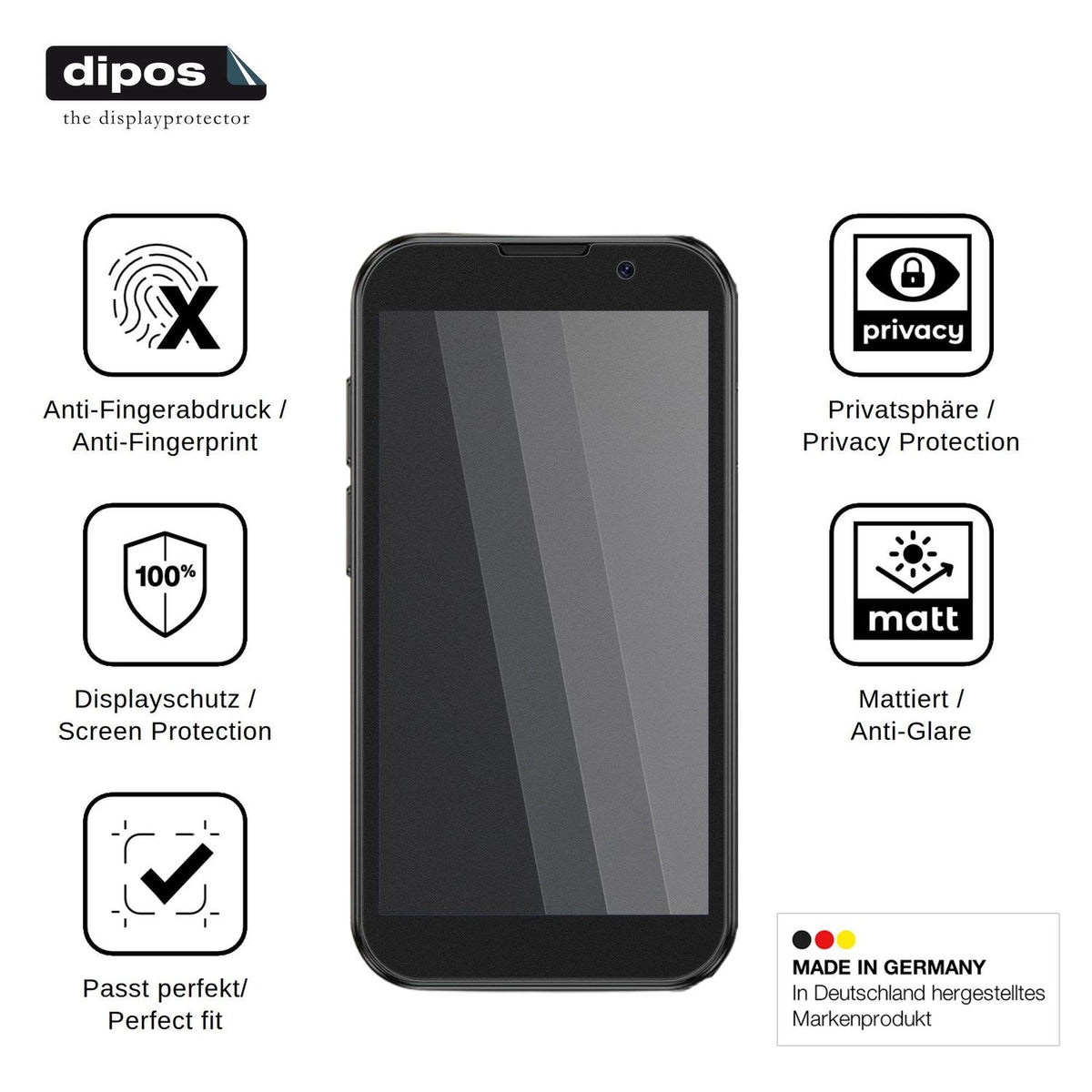 Blickschutzfolie für Soyes 18 Pro matt Schutzfolie Privacy