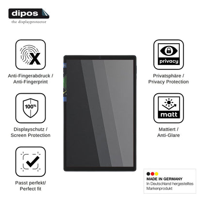 Blickschutzfolie für WOREGOO 11 Zoll Android 16 matt Schutzfolie Privacy