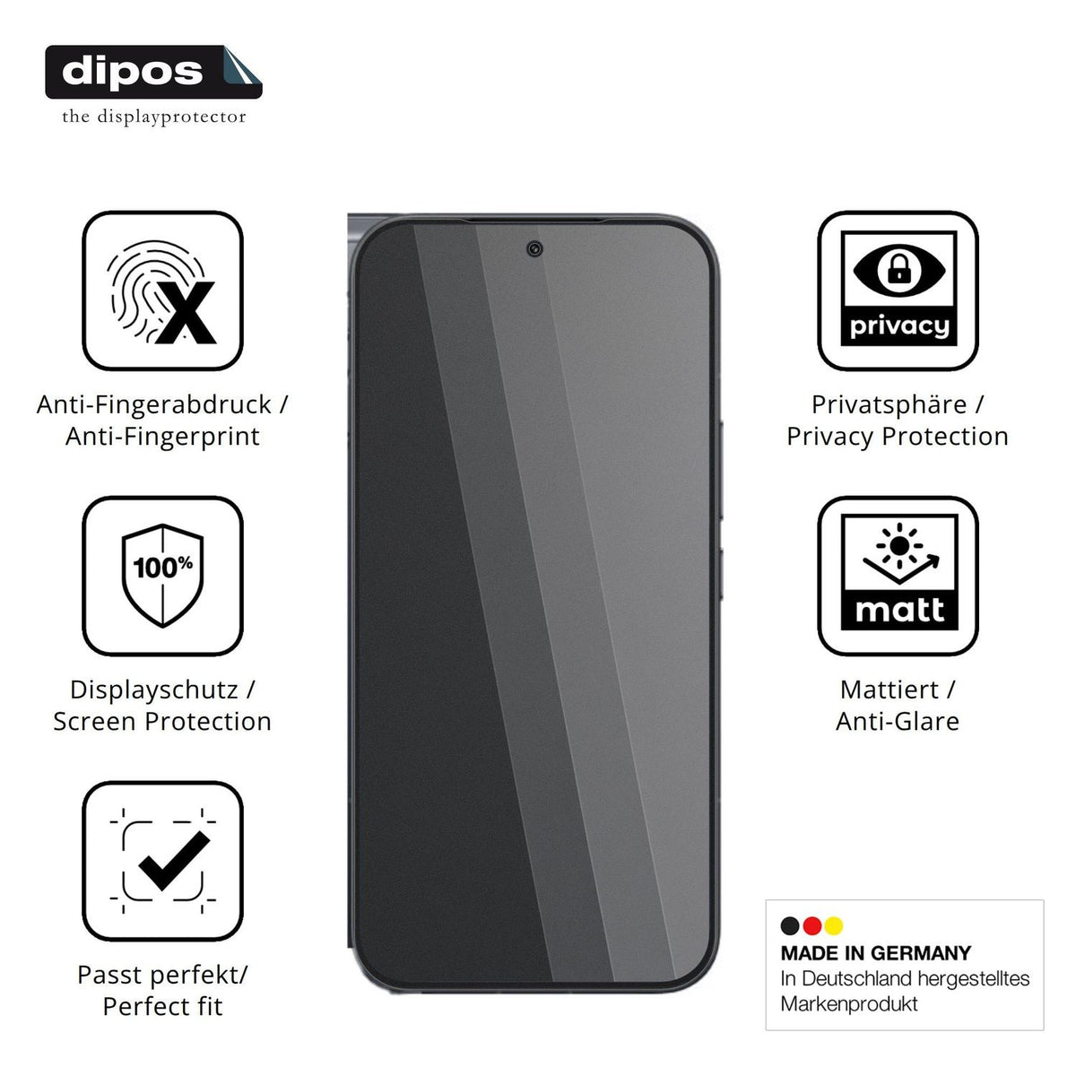 Privatsphäre-Schutz durch Sichtschutz-Folie passend zugeschnitten für Xiaomi Redmi K100 Pro