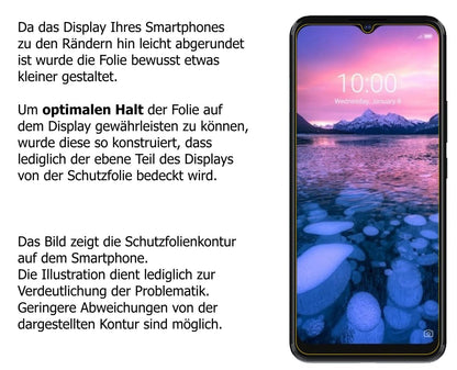 Dünne und klare Folie passend zugeschnitten für ZTE Blade 20 5G