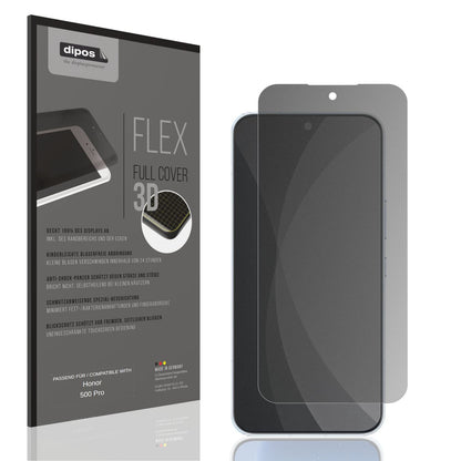 Blickschutzfolie von dipos passend für Honor 500 Pro, 100% Displayabdeckung und blasenfreie Montage