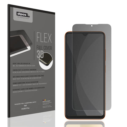 Blickschutzfolie von dipos passend für Itel A100 Pro, 100% Displayabdeckung und blasenfreie Montage