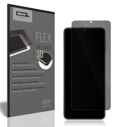 Blickschutzfolie von dipos passend für Samsung Galaxy M32, 100% Displayabdeckung und blasenfreie Montage