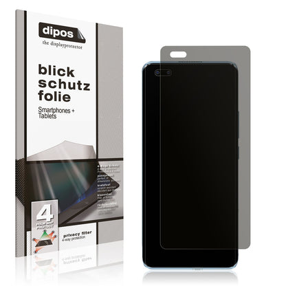 Blickschutzfolie von dipos passend für BLU Bold N2, präziser Zuschnitt und blasenfrei montiert