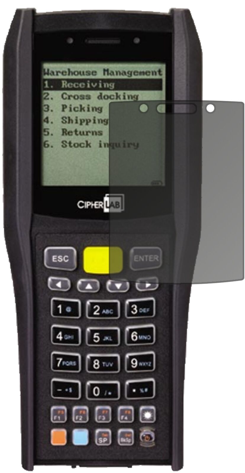 Blickschutzfolie von dipos passend für Cipherlab 8470, präziser Zuschnitt und blasenfrei montiert