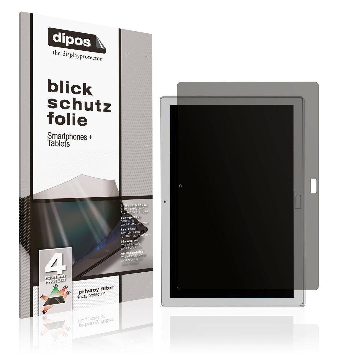 Blickschutzfolie von dipos passend für Feonal 110, präziser Zuschnitt und blasenfrei montiert