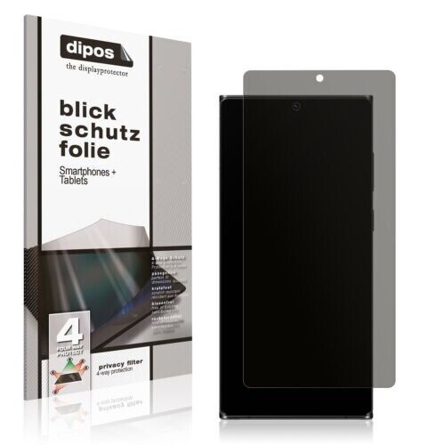 Blickschutzfolie von dipos passend für Samsung Galaxy S23 Ultra, präziser Zuschnitt und blasenfrei montiert