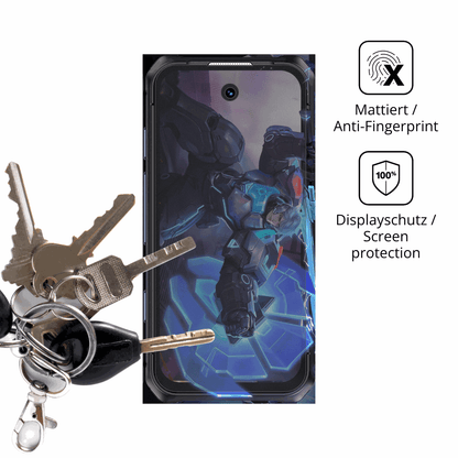 dipos Displayschutz für BLKE S Maxo, mattierte Oberfläche, Blickschutzfilter und perfekter Passform
