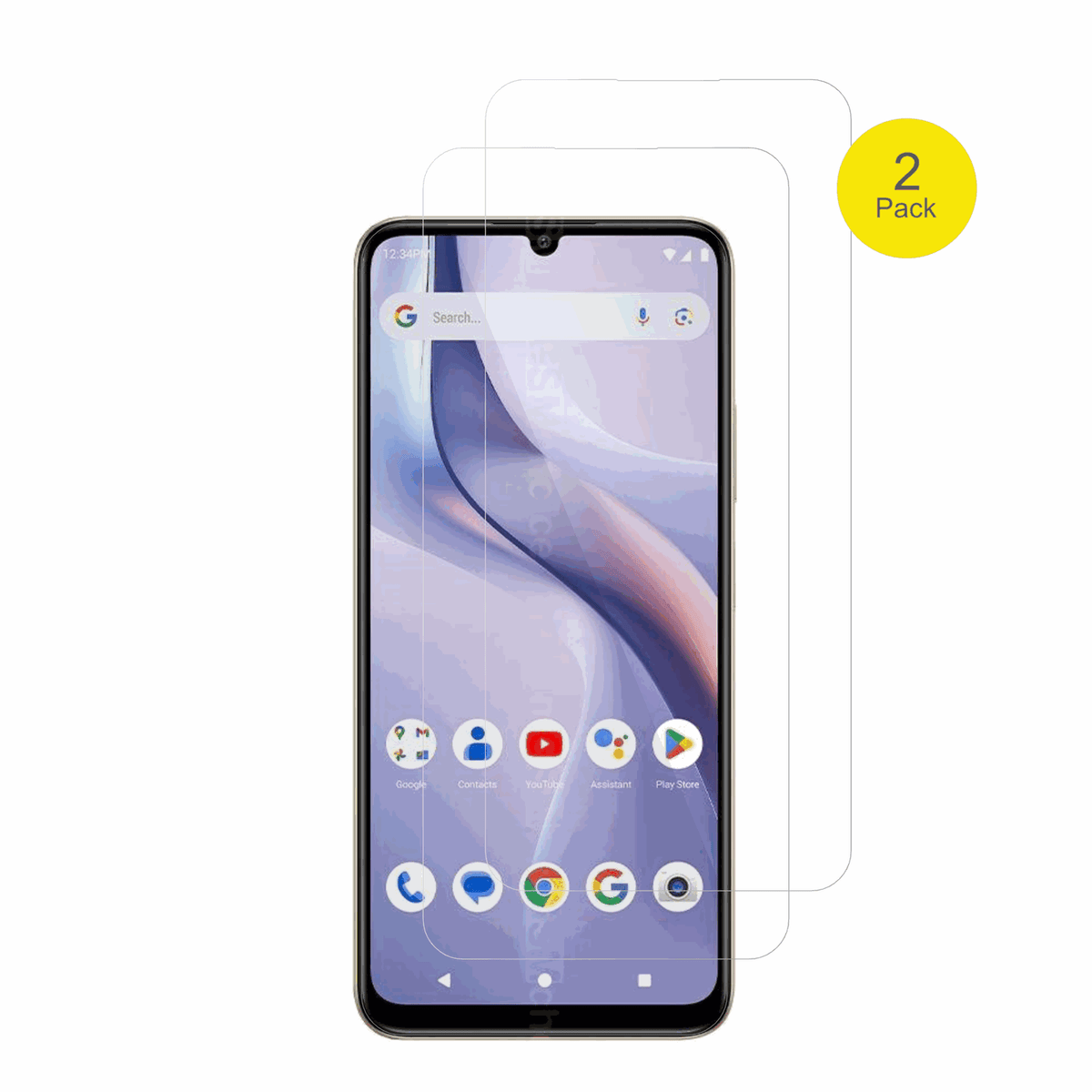 BLUBold K12 mit aufgebrachter dipos Displayschutzfolie, glasklare Darstellung ohne Einschränkungen