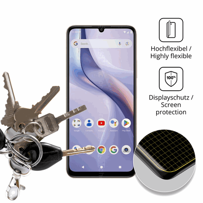 dipos Displayschutz für BLU Bold K12, transparente Oberfläche, geringe Dicke und perfekte Passform