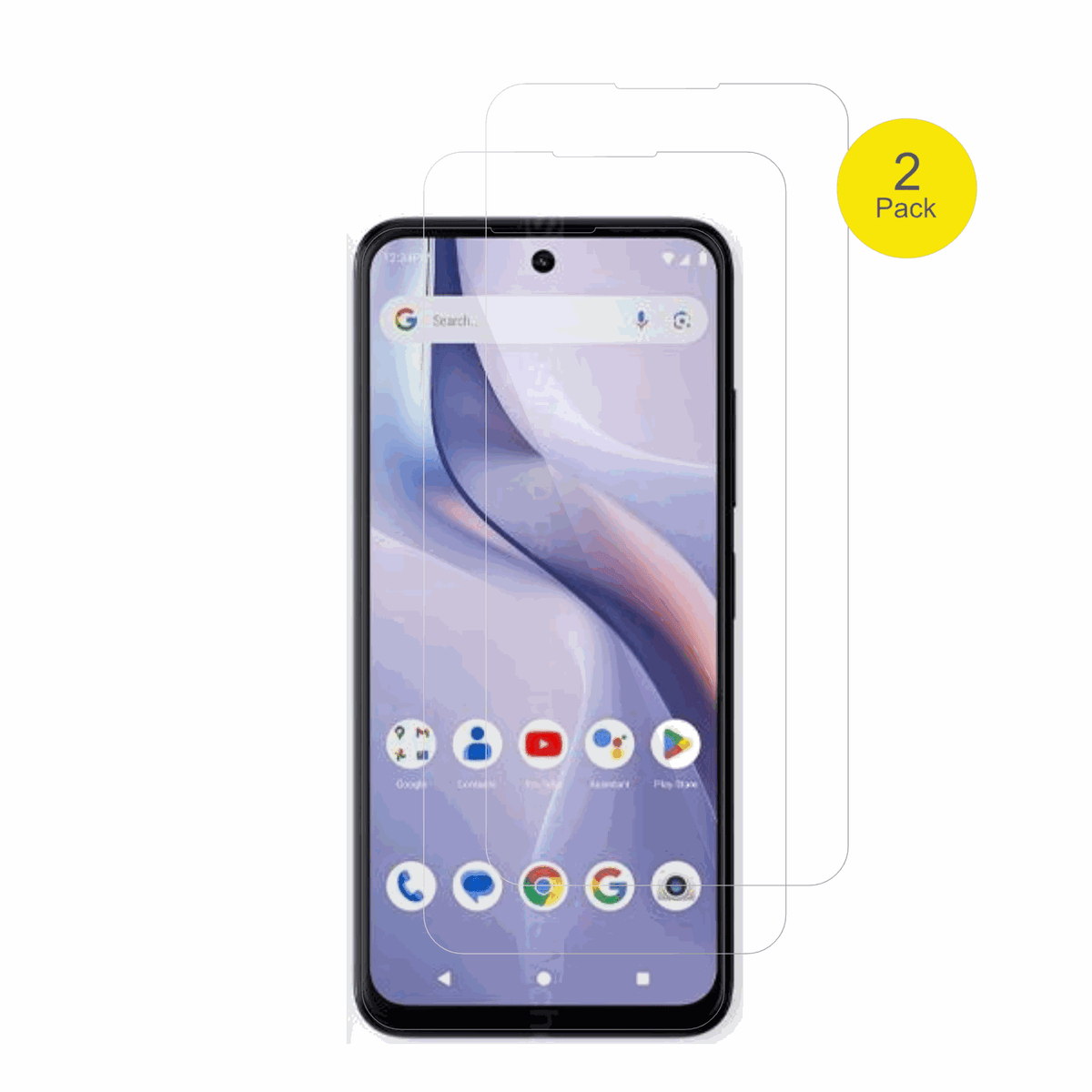 BLUBold K22 mit aufgebrachter dipos Displayschutzfolie, glasklare Darstellung ohne Einschränkungen
