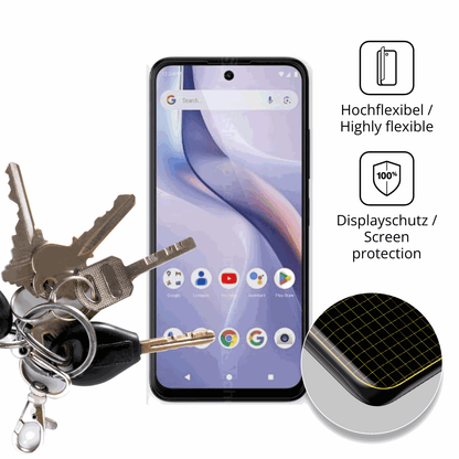 dipos Displayschutz für BLU Bold K22, transparente Oberfläche, geringe Dicke und perfekte Passform