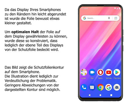 1x Schutzfolie matt für BLU BOLD N1 Display-Schutzfolie