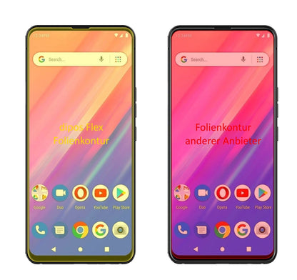 2x 3D Full Cover Schutzfolie für BLU BOLD N1