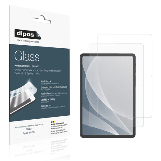Matte Displayschutzfolie von dipos passend für BNCF Bpad 10 SE, 9H kratzfest und blasenfrei montiert