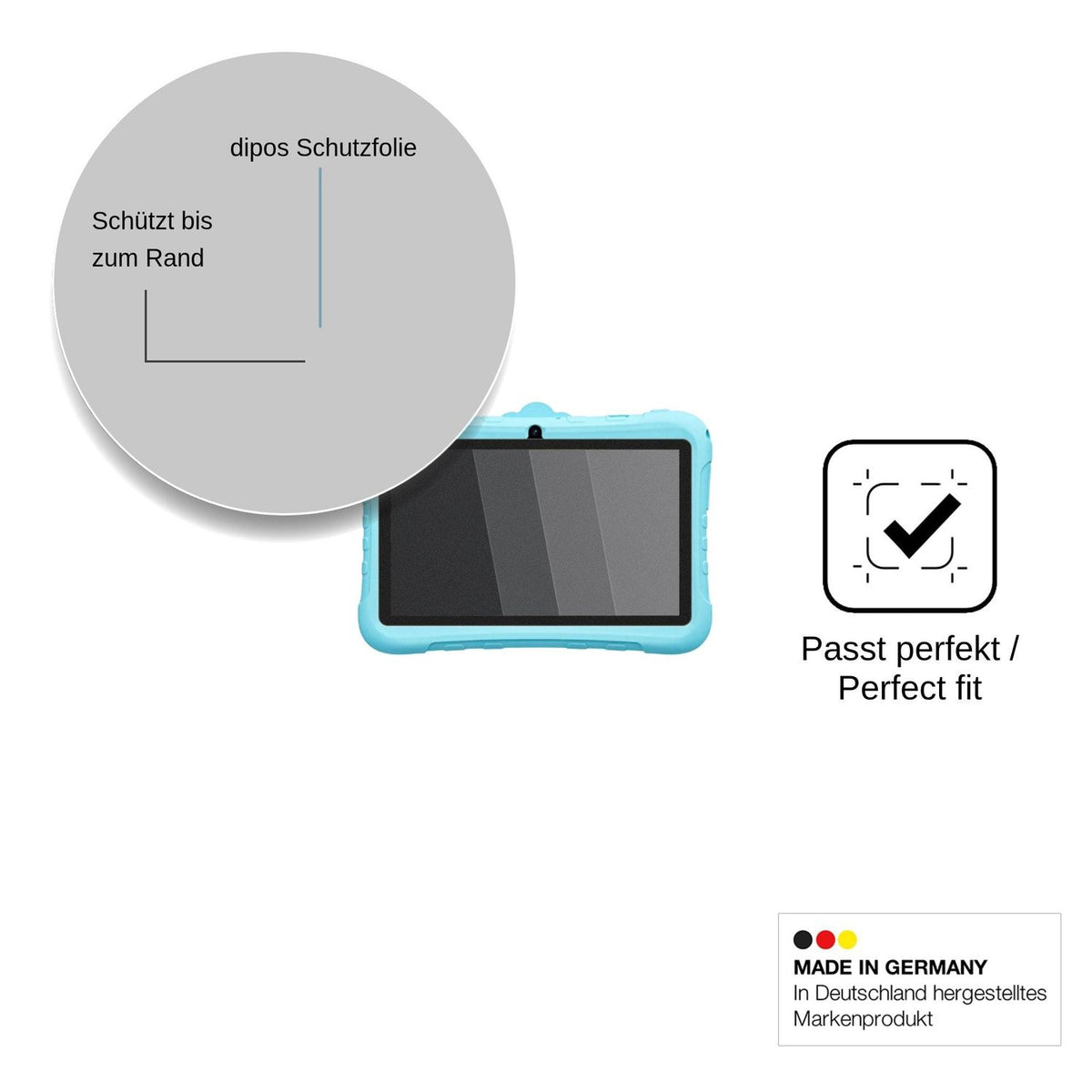 Blickschutzfolie für Blackview Link Lite Kids matt Schutzfolie Privacy