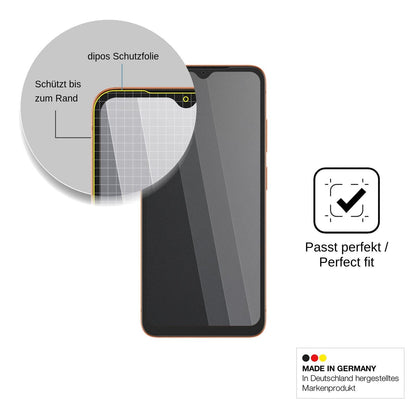 Blickschutzfolie für Doogee Note 57 matt Schutzfolie Privacy