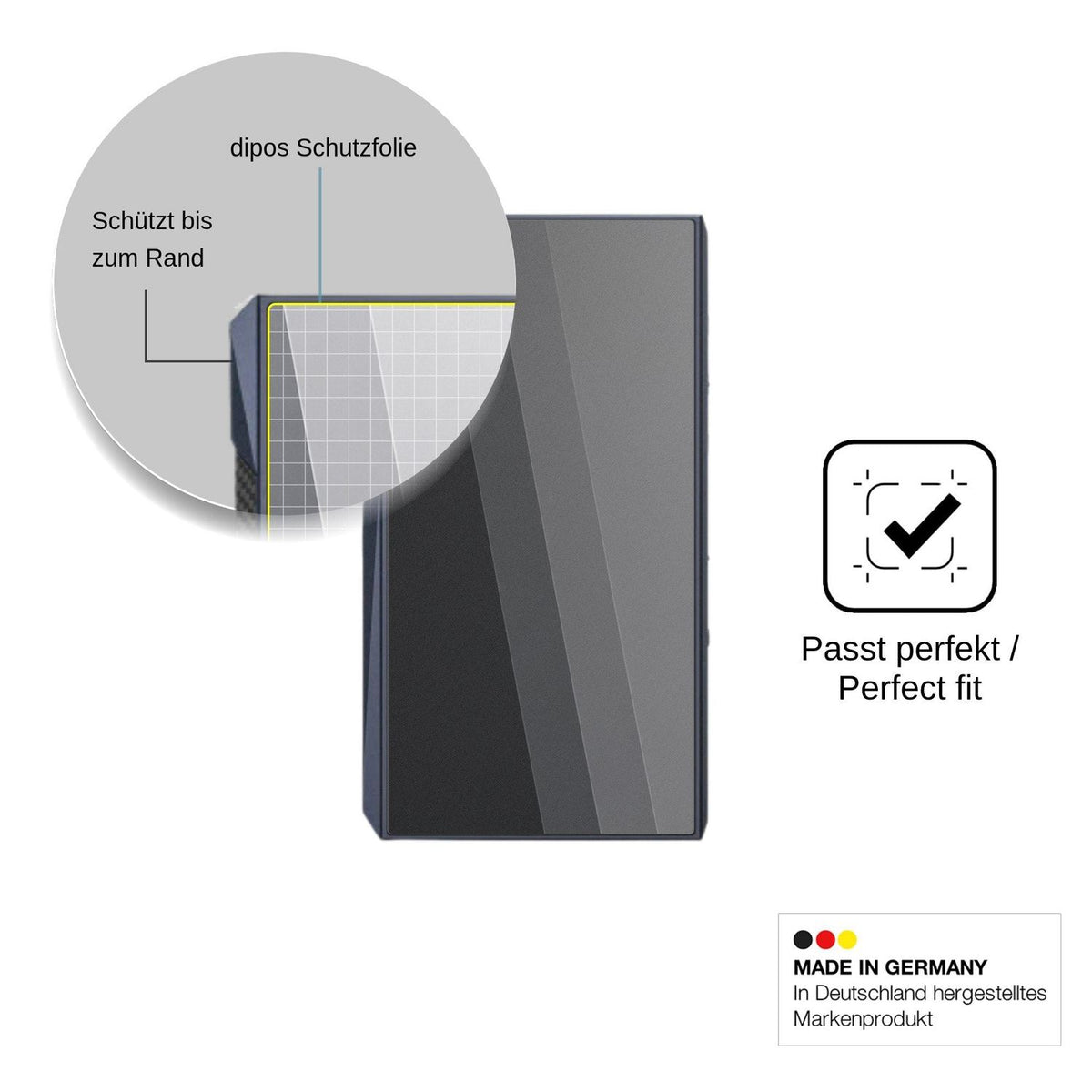 Blickschutzfolie für FiiO M23 matt Schutzfolie Privacy