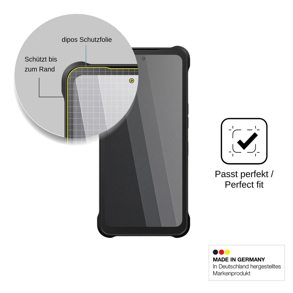 Blickschutzfolie für Hammer Blade 6 Pro 5G matt Schutzfolie Privacy