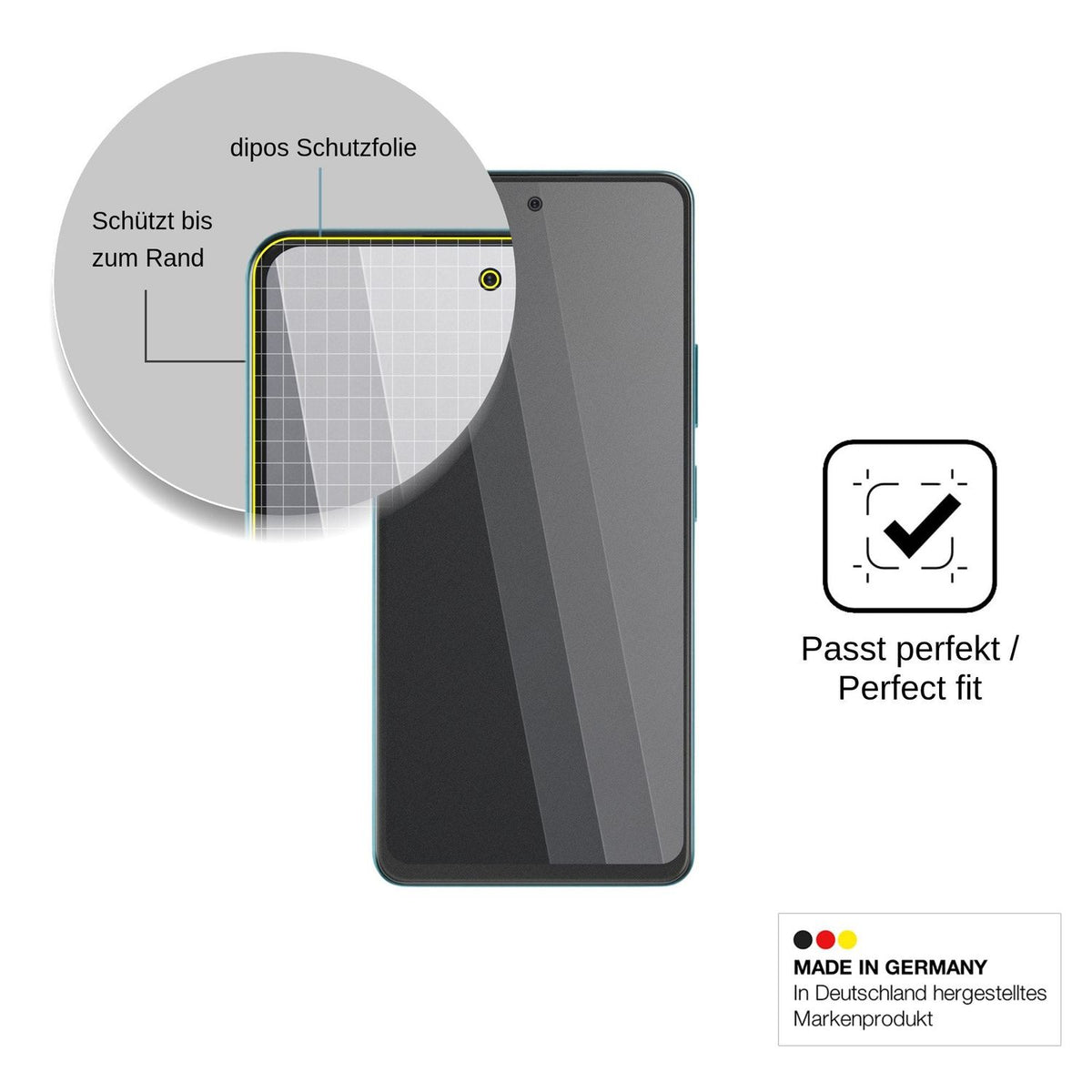 Blickschutzfolie für HMD Vibe2 Pro matt Schutzfolie Privacy