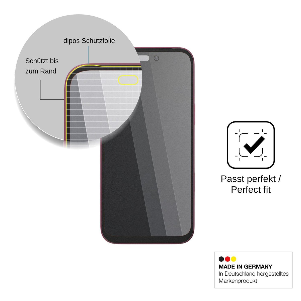 Blickschutzfolie für Hotwav A18 Pro Max matt Schutzfolie Privacy