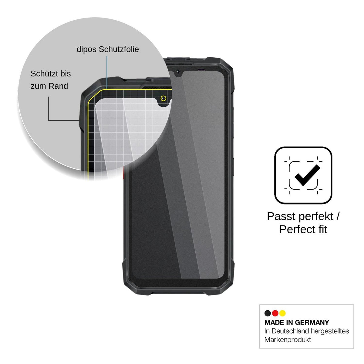 Blickschutzfolie für Hotwav Hyper 8E matt Schutzfolie Privacy