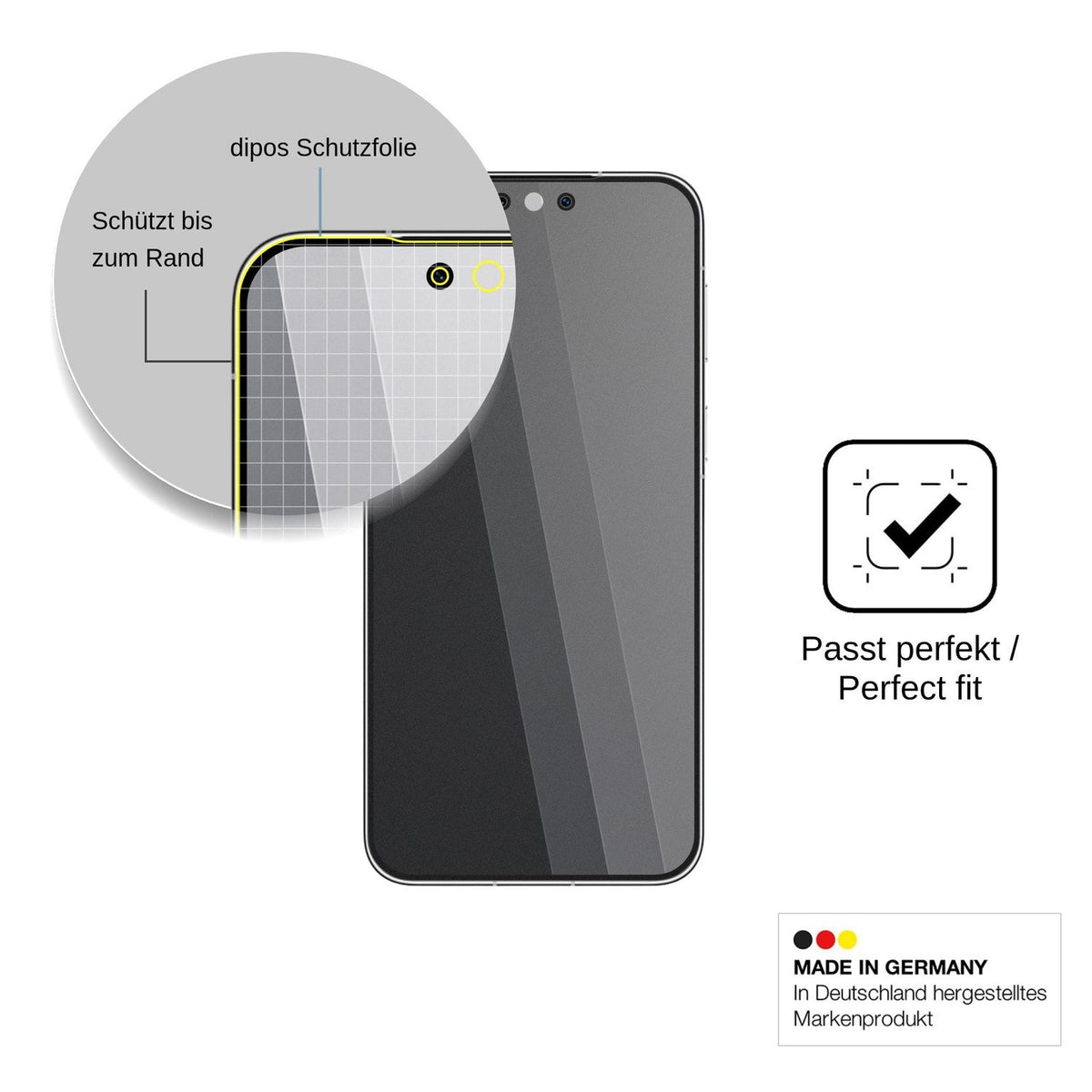 Blickschutzfolie für Huawei Mate 90 RS Ultimate Design matt Schutzfolie Privacy