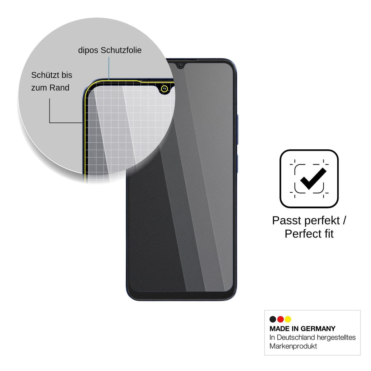 Blickschutzfolie für Lava Shark 2 Pro matt Schutzfolie Privacy