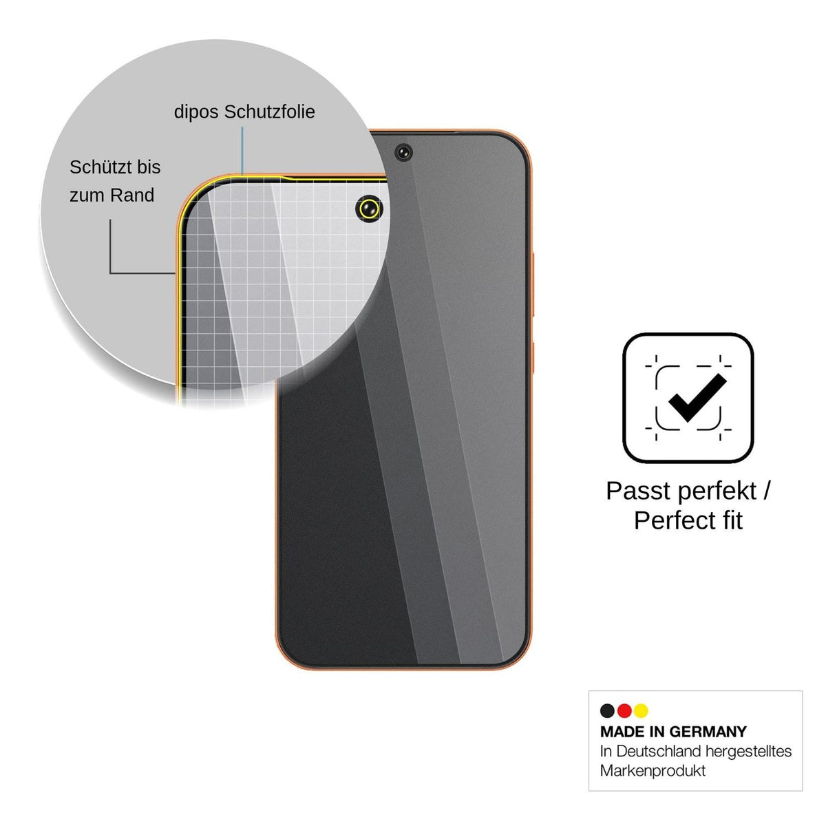 Blickschutzfolie für Oppo K14 Plus matt Schutzfolie Privacy