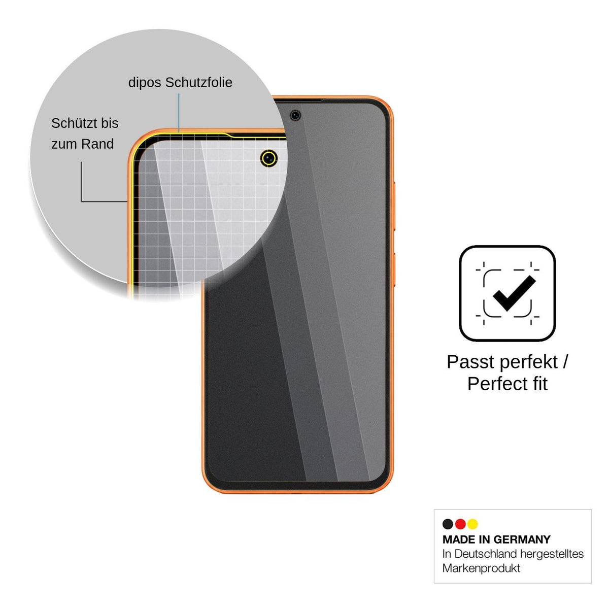 Blickschutzfolie für Oukitel P2 Plus matt Schutzfolie Privacy