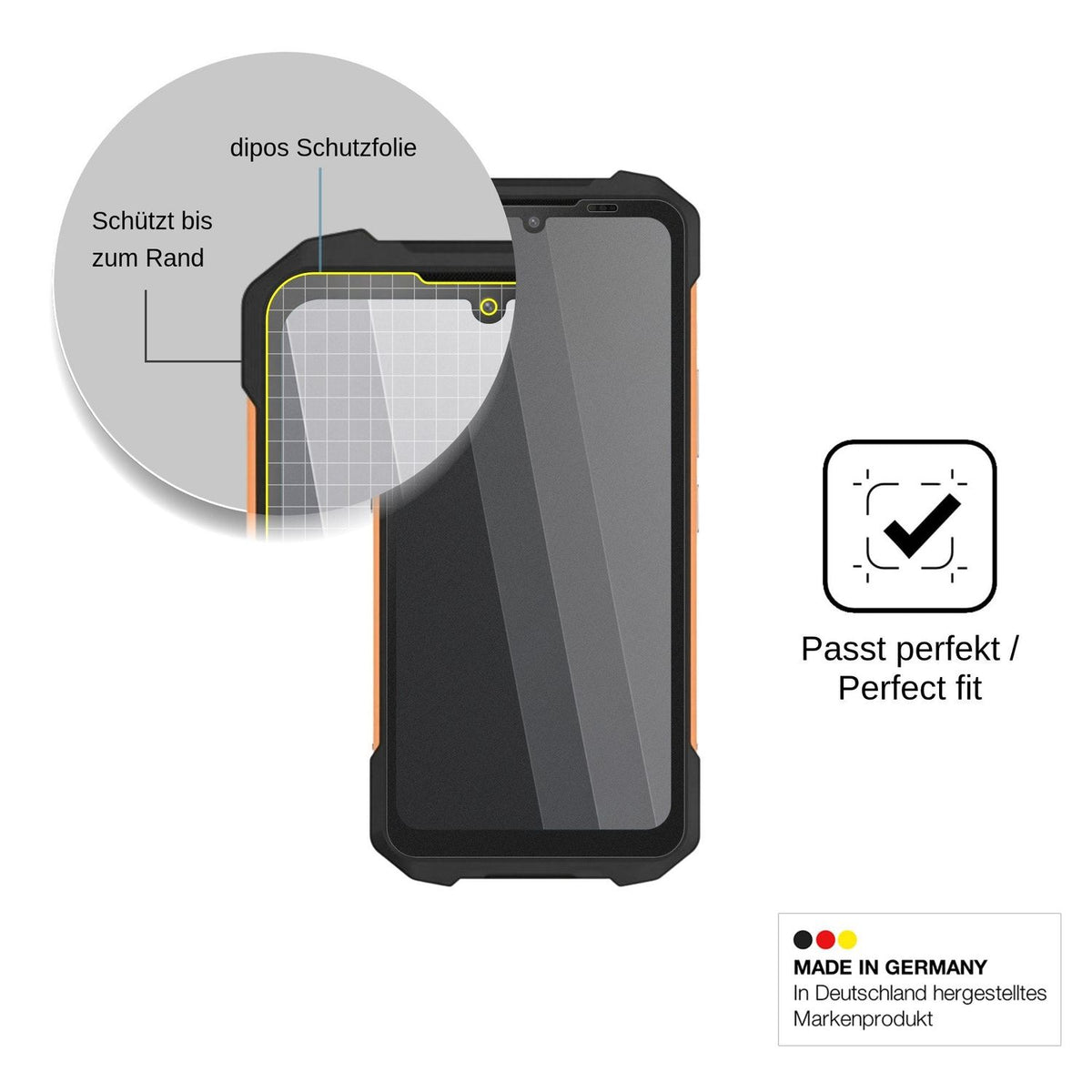 Blickschutzfolie für Philips S8320 matt Schutzfolie Privacy