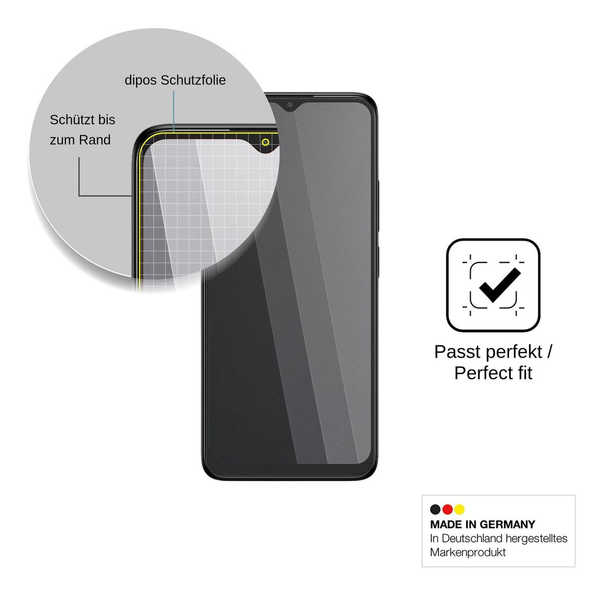 Blickschutzfolie für TCL K12 matt Schutzfolie Privacy