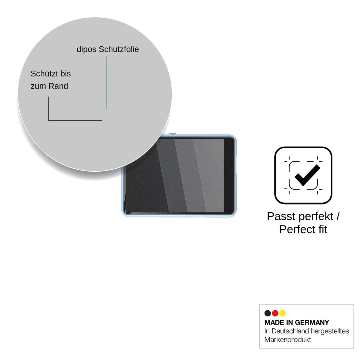 Blickschutzfolie für ZAQE M4 matt Schutzfolie Privacy