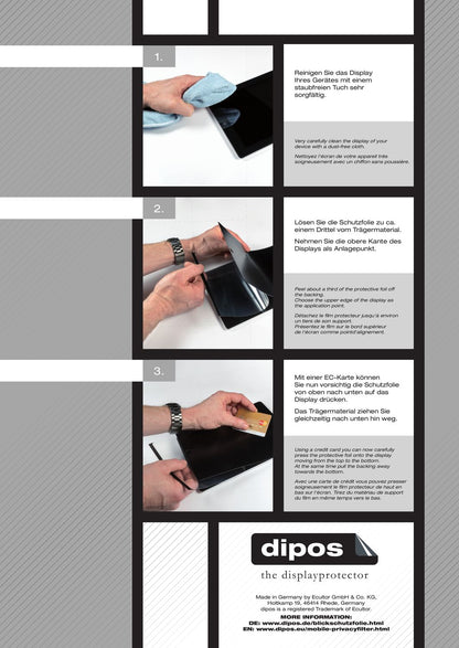 Blickschutzfolie für Shiftphone 8 matt Schutzfolie Privacy