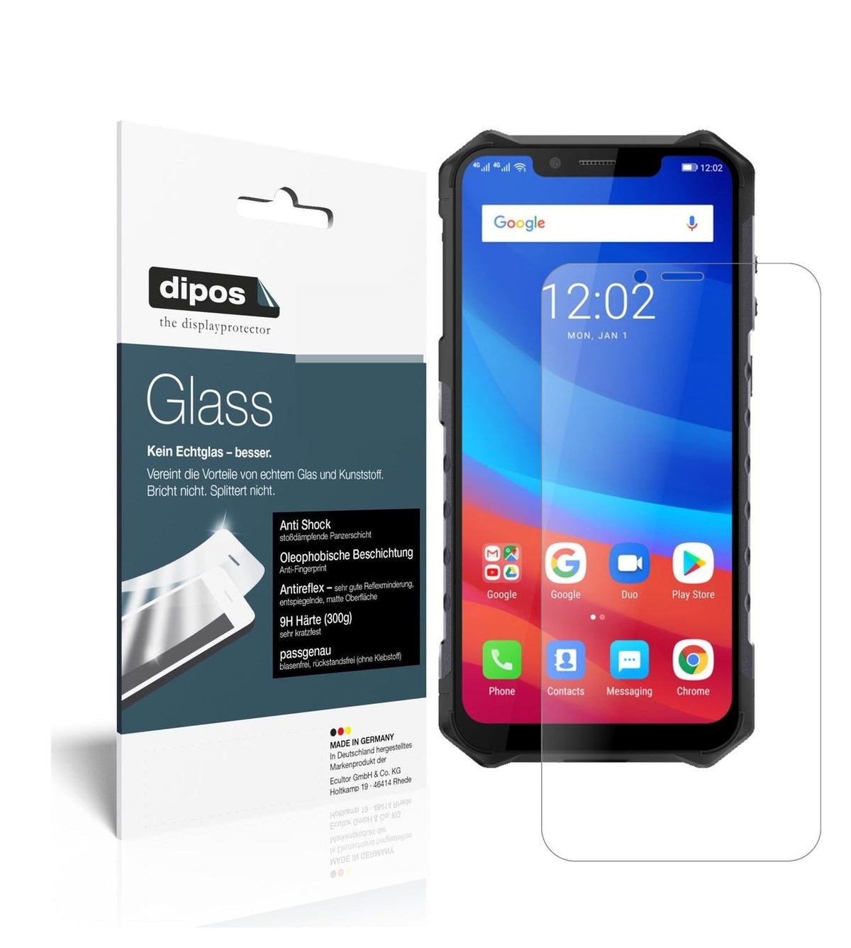 1x 9H Schutzfolie matt für Ulefone Armor 6E Panzerfolie