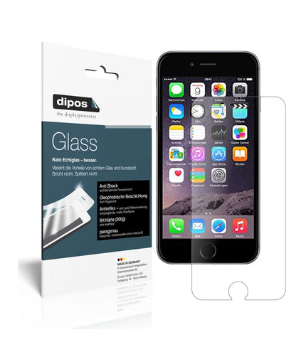 Matte Displayschutzfolie von dipos passend für Apple iPhone 6 / 6S / 7, 9H kratzfest und blasenfrei montiert