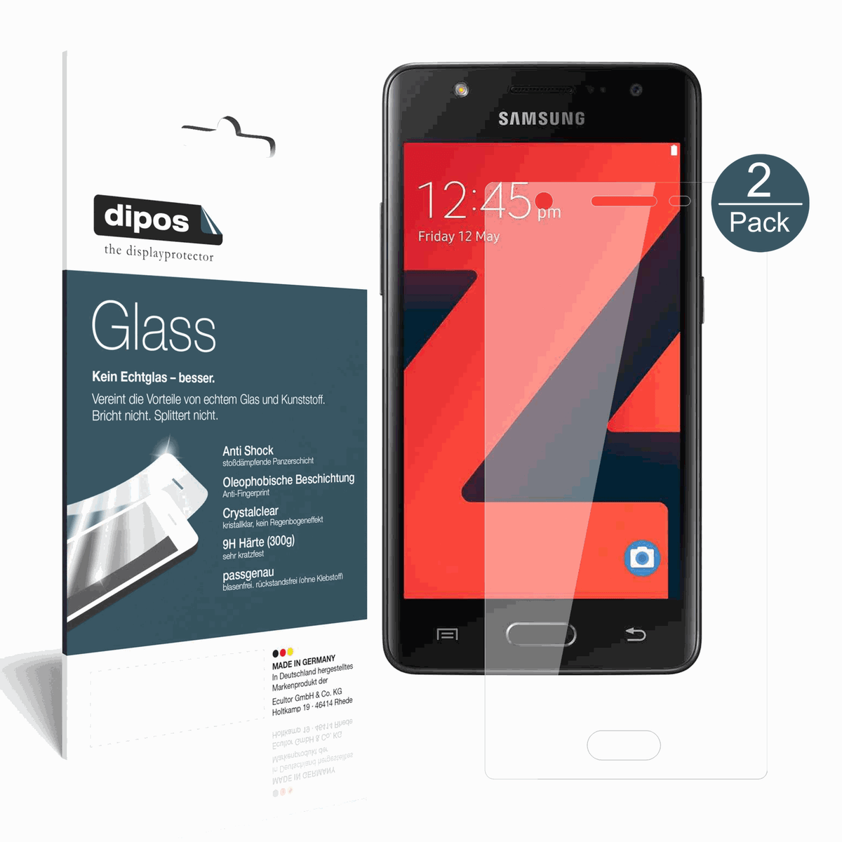 2x 9H Schutzfolie für Samsung Z4 Panzerfolie