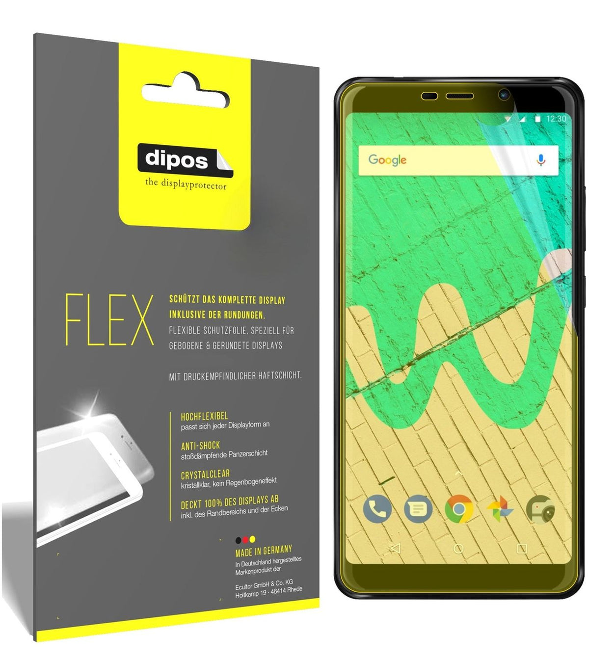 2x 3D Full Cover Schutzfolie für Wiko View Max