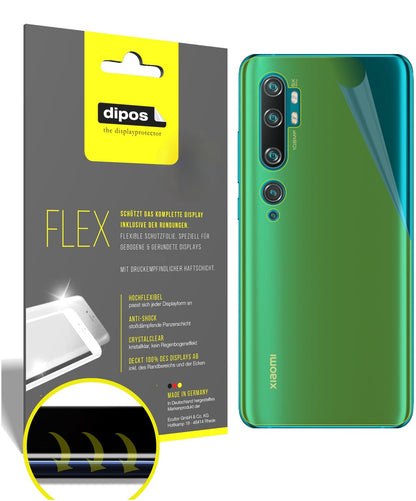 2x 3D Full Cover Schutzfolie für Xiaomi Mi Note 10 Rückseite