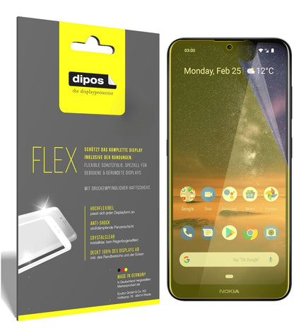 2x 3D Full Cover Schutzfolie für Nokia 46056
