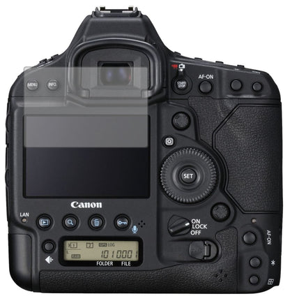 CanonEOS-1D X Mark III mit aufgebrachter dipos Displayschutzfolie, die lästige Fingerabdrücke minimiert
