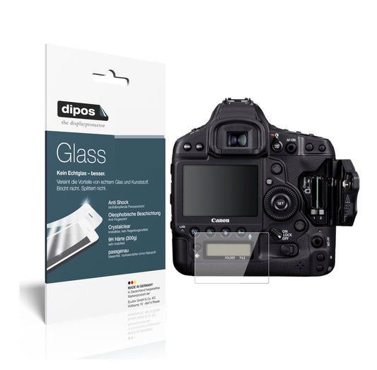 Klare Displayschutzfolie von dipos passend für Canon Eos 1DX Mark II, 9H kratzfest und blasenfrei montiert