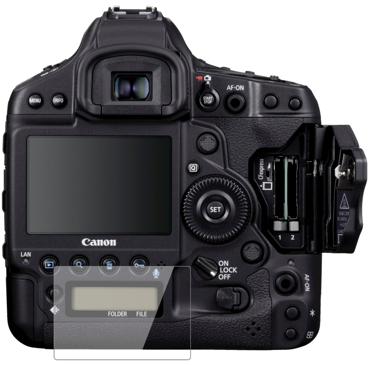 2x 9H Schutzfolie für Canon Eos 1DX Panzerfolie