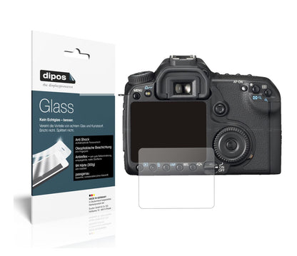 Matte Displayschutzfolie von dipos passend für Canon Eos 50D, 9H kratzfest und blasenfrei montiert