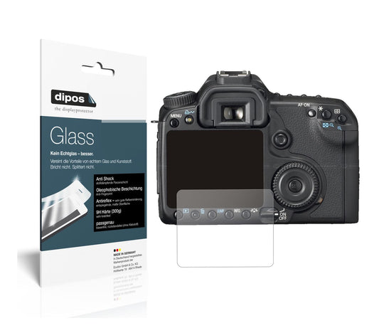 Matte Displayschutzfolie von dipos passend für Canon Eos 50D, 9H kratzfest und blasenfrei montiert