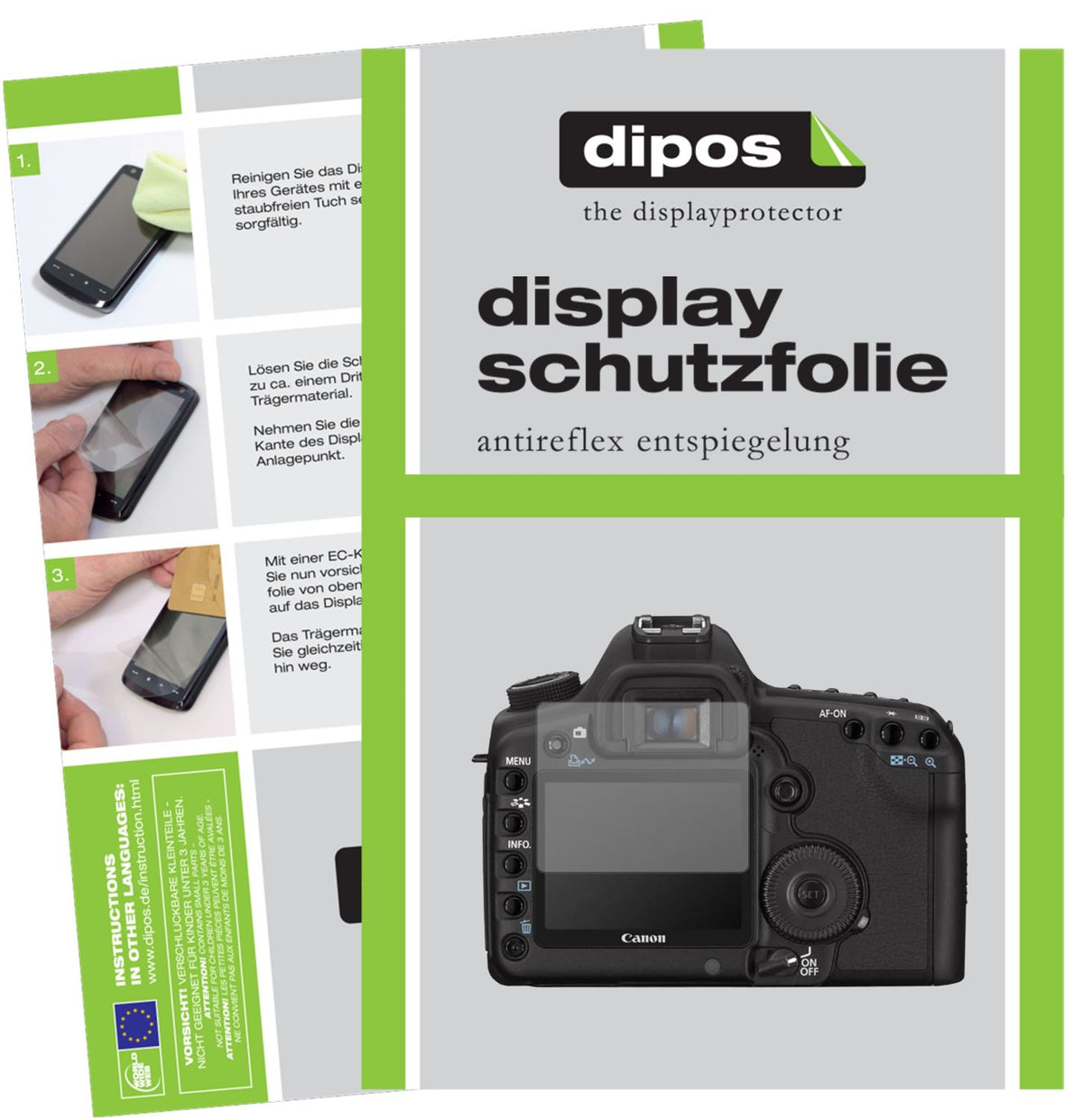 6x Schutzfolie matt für Canon Eos 5D Mark II Display-Schutzfolie